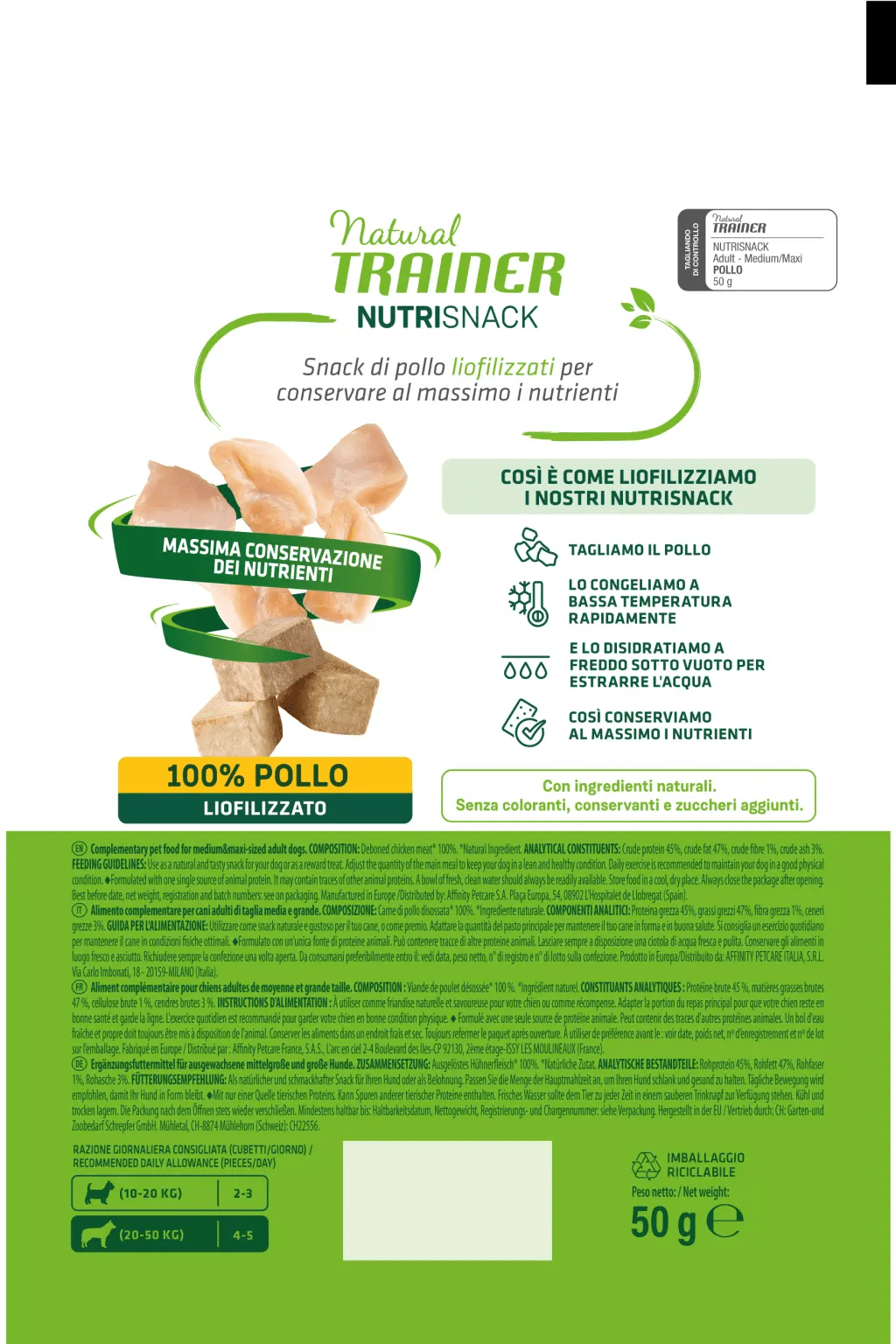 FREEZE DRIED CHUNKS CHICKEN