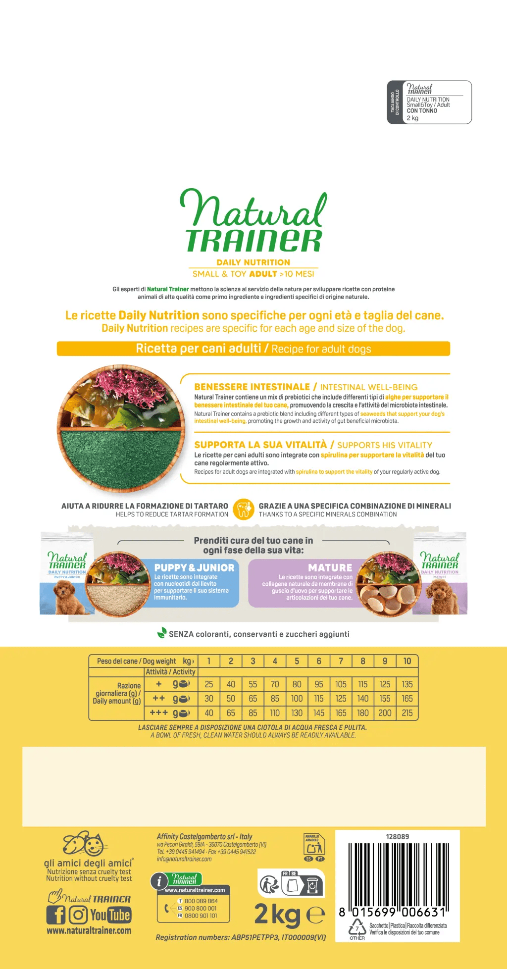DAILY NUTRITION SMALL&TOY ADULT CON TONNO