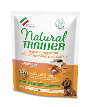SPECIALTY NUTRITION SENSITIVE MONOPROTEICO ANIMALE NO GLUTEN SMALL&TOY PUPPY&JUNIOR CON SALMONE E CEREALI INTEGRALI