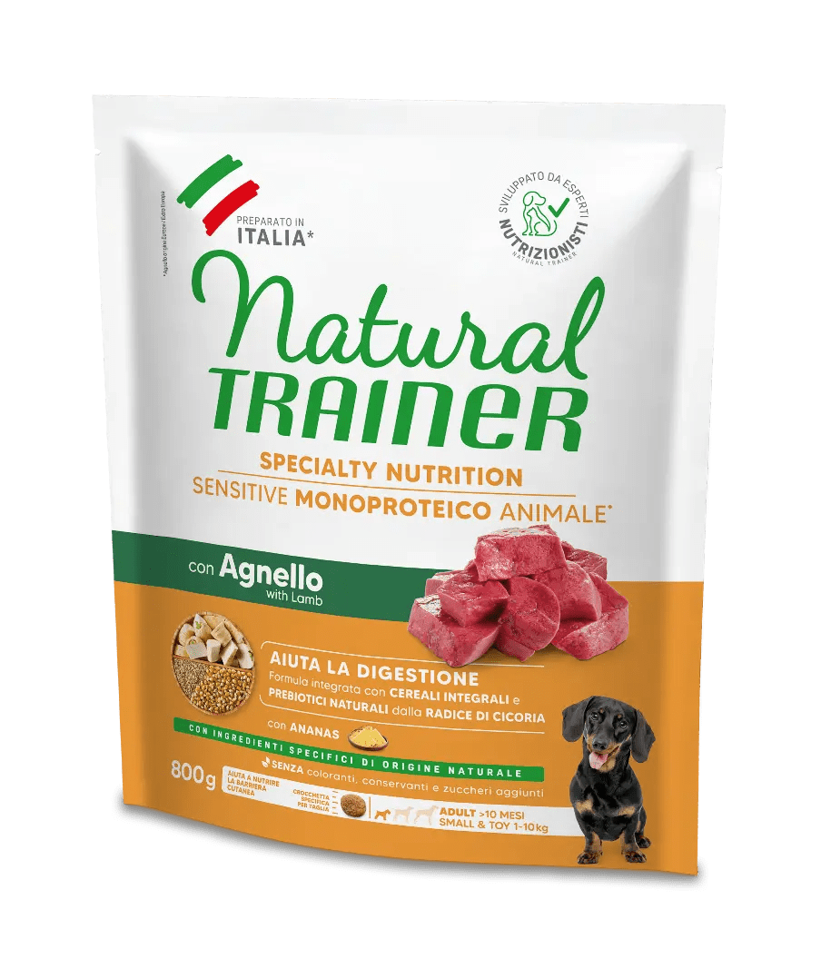 SPECIALTY NUTRITION SENSITIVE MONOPROTEICO ANIMALE NO GLUTEN SMALL&TOY ADULT WITH LAMB AND WHOLE CEREALS