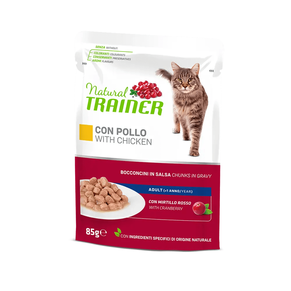 Nourriture humide au poulet pour chat adulte