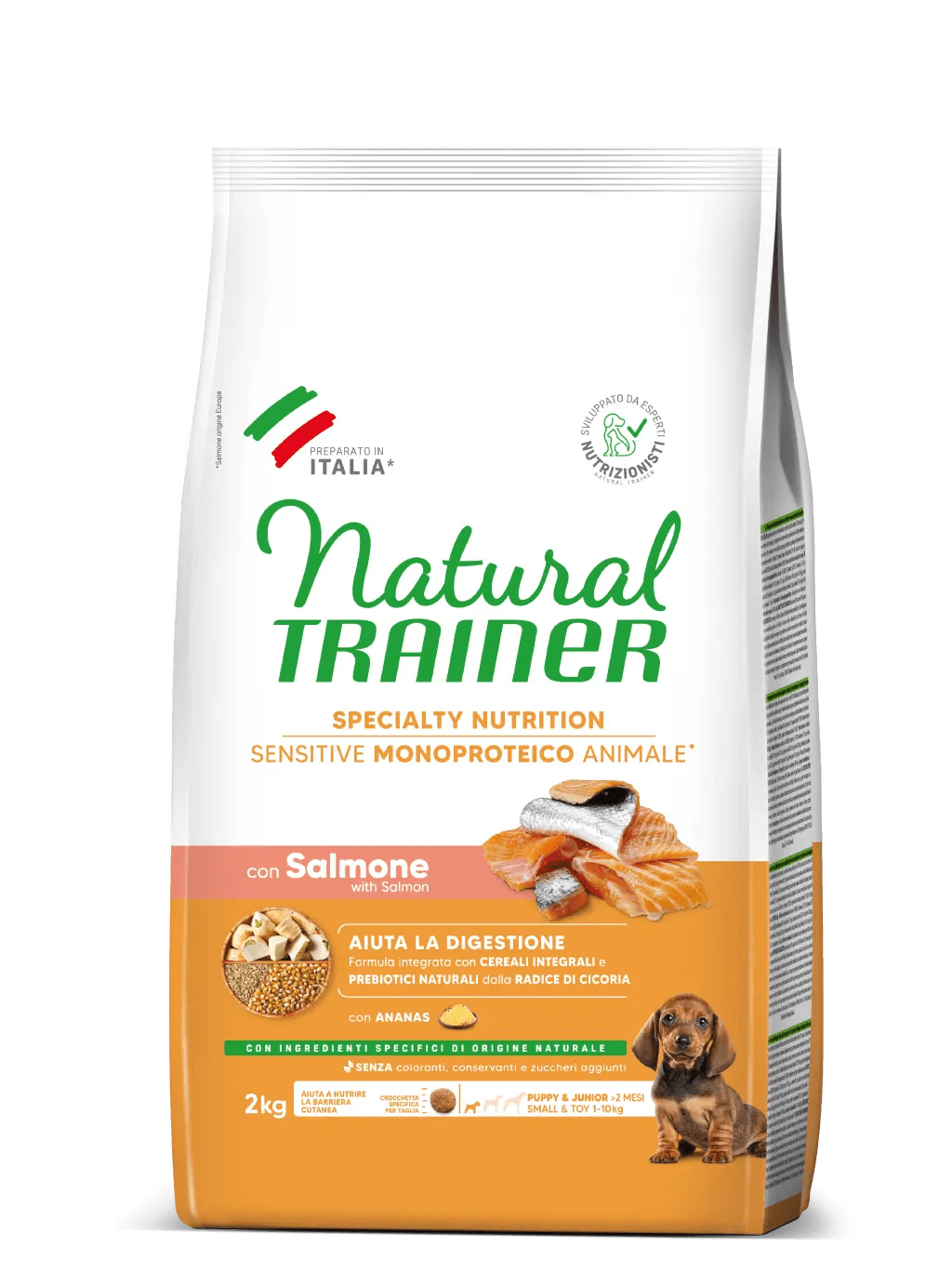 SPECIALTY NUTRITION SENSITIVE MONOPROTEICO ANIMALE NO GLUTEN SMALL&TOY PUPPY&JUNIOR WITH SALMON AND WHOLE CEREALS