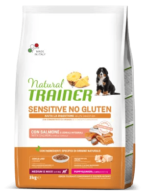Sensitive No Gluten Medium&Maxi Puppy&Junior con salmón