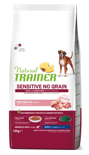 Sensitive No Grain Medium&Maxi Adult with Pork and Potatoes