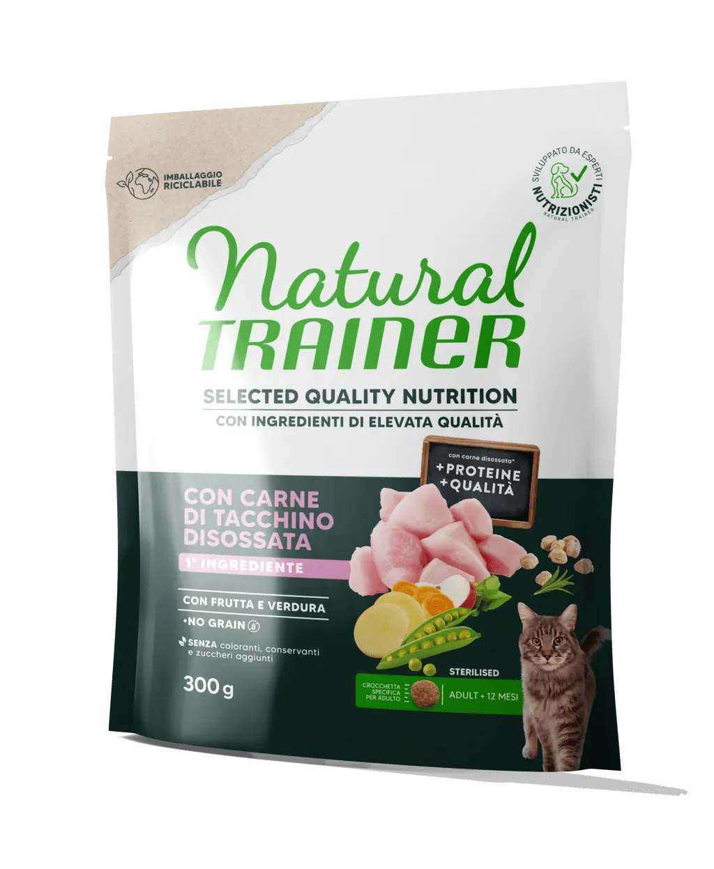 SELECTED QUALITY NUTRITION - ADULT STERILISED - CON CARNE DESHUESADA DE PAVO