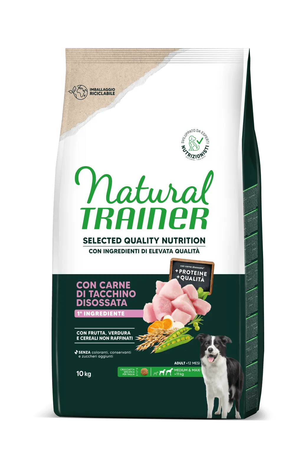 SELECTED QUALITY NUTRITION -  ADULT MEDIUM MAXI - CON CARNE DESHUESADA DE PAVO