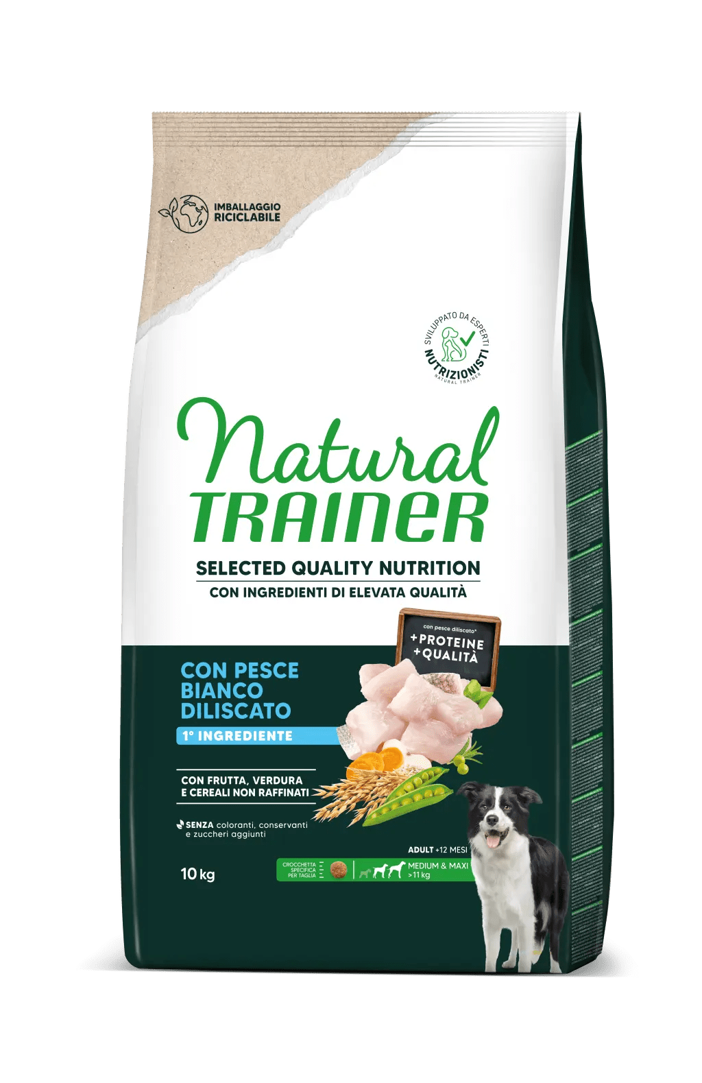 SELECTED QUALITY NUTRITION - ADULT MEDIUM MAXI - CON PESCADO BLANCO SIN ESPINAS