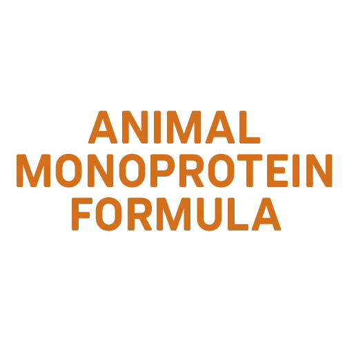 Animal monoprotein formula